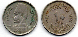 Egypte - 10 Millièmes 1938 TB - Egipto