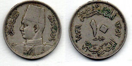 Egypte - 10 Millièmes 1938 TB+ - Egipto