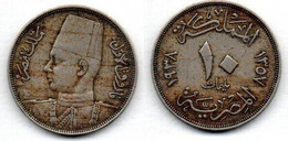 Egypte - 10 Millièmes 1938 TB+ - Egypt