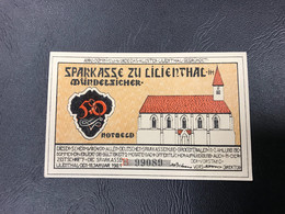 Notgeld - Billet Necéssité Allemagne - 50 Pfennig - Lilienthal « Eglise » 15 Janvier 1921 Serie B - Zonder Classificatie