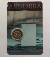 2 Euro ANDORRA 2015 MAYORÍA DE EDAD - COINCARD - NEUF - NUEVA - NEW 2€ - Andorre