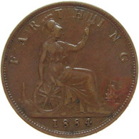 LaZooRo: Great Britain 1 Farthing 1884 XF - B. 1 Farthing