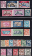 INDOCHINE - 1927 - SERIE YVERT N° 123/146 * MH - COTE YVERT = 156 EUR - Nuovi