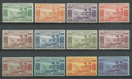Nlle Hébrides 1938  N° 100/111 ** Neufs MNH TTB. C 245 € Paysages Landscapes Bateaux Pirogues Boats - Unused Stamps