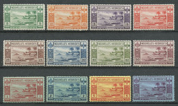 Nlle Hébrides 1938  N° 100/111 ** Neufs MNH TTB. C 245 € Paysages Landscapes Bateaux Pirogues Boats - Neufs