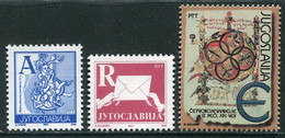 YUGOSLAVIA 2002 Definitive Rtes A, R, E MNH / **.  Michel A-C3082 - Nuovi