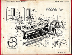 45 MONTARGIS Loiret - Pièces Détachées Presse A - L'HYDRO-POMPE Pierre Mengin ** Pompes à Eau - Materiaal En Toebehoren