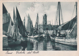 Fano - Veduta Del Porto Viaggiata 1936 - Fano