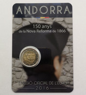 2 Euro ANDORRA 2016 REFORMA 1866 - COINCARD - NEUF - NUEVA - NEW 2€ - Andorre