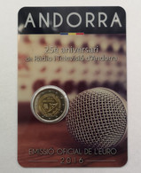 2 Euro ANDORRA 2016 RADIO Y TELEVISIÓN - COINCARD - NEUF - NUEVA - NEW 2€ - Andorra