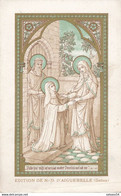 Image Religieuse (7 X 11,5 Cm) - La Visitation - Ed. De N.D. D'AIGUEBELLE (Dorures) - Santini