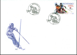 FDC 557 Slovakia Winter Paralympic Games Sotchi 2014 - Winter 2014: Sotchi