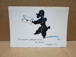 COGNIN (73) Carte Fantaisie Souvenir Illustrée Caniche - Autres & Non Classés