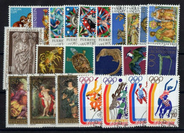 LIECHTENSTEIN: ANNEE COMPLETE 1976 DE 23 TIMBRES OBLIT N°585/607 - Usati