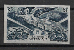 MARTINIQUE - 1946 - PA N°Yv. 6a - Victoire WW2 - Non Dentelé / Imperf. - Neuf Luxe ** / MNH / Postfrisch - Luftpost