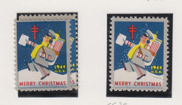 Verenigde Staten Kerstvignet Scott-cat. Jaar 1944 CS38 WX118/119  Verschillende Tandingen - Non Classés