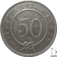 LaZooRo: Sarawak 50 Cents 1927 VF / XF - Silver - Colonias