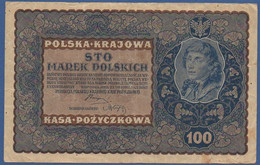 POLAND - P. 27 –  100 Marek Polskich 1919 AVF Circulated,  Serie: IJ SERJA F Nr 372413 - Polonia