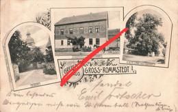 Litho AK Gruß Groß Rommstedt Großromstedt Gasthof Zum Schieferhof Kapellendorf Sulzbach Hermstedt Isserstedt Apolda Jena - Apolda