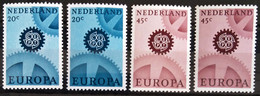 EUROPA 1967 - PAYS-BAS                   N° 850/851 + 850a/851a                        NEUF** - 1967
