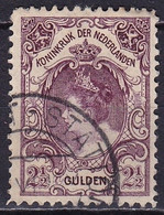 1899-1921 Koningin Wilhelmina 2½ GLD Violet Tanding 11 X 11½ NVPH  78 C - Gebraucht