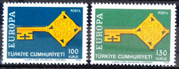EUROPA 1968 - TURQUIE                  N° 1868/1869                       NEUF** - 1968