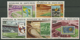 Obervolta 1977 Fußball-WM Argentinien '78 Stadien 700/04 Gestempelt - Haute-Volta (1958-1984)