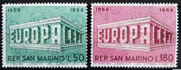 EUROPA 1968 - SAINT MARIN                 N° 732/733                      NEUF* - 1969