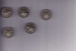 YUGOSLAVIA  --    JNA  --  YU ARMY  --  LOT  6 X BUTTON    --  MITLERE GROSSE - Buttons