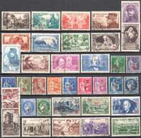 France 1940 Complete Year Set - Used - Oblitéré - 1940-1949