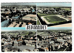 BEDARRIDES . 84 . Carte Avec 4 Vues Aériennes . 1975 " Rare " Voir Dos En Seconde Photo - Bedarrides