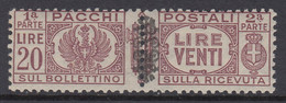 ITALY - LUOGOTENENZA - VALORE CHIAVE - PACCHI N.59 - GOMMA INTEGRA - POSTFRISCH - MNH** - Cv 175 Euro - Pacchi Postali