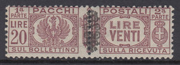 ITALY - LUOGOTENENZA - VALORE CHIAVE - PACCHI N.59 - GOMMA INTEGRA - POSTFRISCH - MNH** - Cv 175 Euro - Postal Parcels