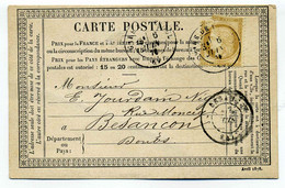 Carte Précurseur CPO / T17 Gare De Vesoul / Dept 69 Haute Saône / 1876 - 1849-1876: Période Classique