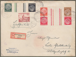 Deutsches Reich: Brief, ZD Mi.-Nr. 516+512 ST, ZD 517+519+513+519 ST U. 741 ST  !   X - Covers & Documents