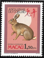 Macau Macao – 1987 Rabbit Year Mint Stamp - Usados