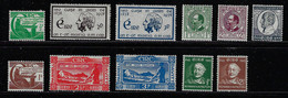 IRELAND 1938 SCOTT 101...134 MH - Unused Stamps