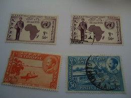 ETHIOPIA  USED   4 STAMPS  LOT - Ethiopië