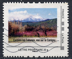 France - Frankreich Timbre Personnalisé 2008 Y&T N°IDT07-002 - Michel N°BS(?) (o) - Vue Sur Le Canigou - Usados