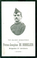 WO1 / WW1 - Doodsprentje Petrus De Dobbeleer - Sint-Pieters-Leeuw / Retinne - Gesneuvelde - Décès