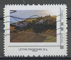 France - Frankreich Timbre Personnalisé 2008 Y&T N°IDT07-013 - Michel N°BS(?) (o) - Vue Aérienne D'un Litoral - Usados