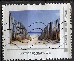 France - Frankreich Timbre Personnalisé 2008 Y&T N°IDT07-019 - Michel N°BS(?) (o) - Plage Déserte Protégée - Used Stamps