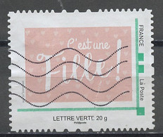 France - Frankreich Timbre Personnalisé 2010 Y&T N°IDT67A-009- Michel N°BS(?) (o) - C'est Une Fille - Used Stamps