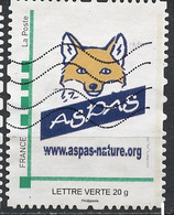 France - Frankreich Timbre Personnalisé 2010 Y&T N°IDT73A-004 - Michel N°BS(?) (o) - ASPAS Nature - Used Stamps