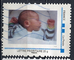 France - Frankreich Timbre Personnalisé 2007 Y&T N°MTAM01-001- Michel N°BS(?) (o) - Bébé En Bleu - Used Stamps