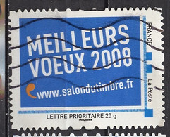 France - Frankreich Timbre Personnalisé 2007 Y&T N°MTAM01-003 - Michel N°BS(?) (o) - Salon Du Timbre 2008 - Used Stamps