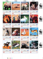 IRAN  2021  WWF  Endangered Species, Lions, Dogs, Birds, Bears  Big Sheet Perf. Rare! - Unclassified