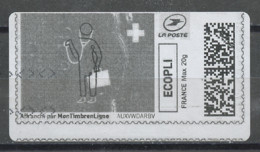 France - Frankreich Timbre Personnalisé Y&T N°MTEL EP20-004 - Michel N°BS(?) (o) - Docteur Stylisé - Printable Stamps (Montimbrenligne)