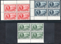 598.1927 FABVIER.VL.435-437,MICH.318-320,SC.365--367 MNH BLOCK OF 4 - Blokken & Velletjes