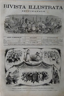 RIVISTA ILLUSTRATA N° 12 – 23/3/1879 (MILANO TEATRO FILODRAMMATICI, ROMANIA, PIETROBURGO, FOCE TEVERE, TREBBIATRICE) - Before 1900